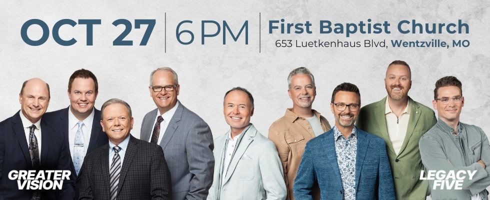 Legacy Five and Greater Vision Concert Header